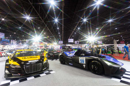 BKK. THAILAND-JUNE 23 : Status of decorate, design of racing car in Bangkok International Auto Salon 2016, 22-26 June 2016 at Bangkok, Thailand. Event of decoration & modify car of Thailand and Japan.のeditorial素材