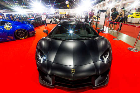 BKK. THAILAND-JUNE 23 : Status of decorate, design of racing car in Bangkok International Auto Salon 2016, 22-26 June 2016 at Bangkok, Thailand. Event of decoration & modify car of Thailand and Japan.のeditorial素材