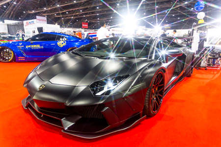 BKK. THAILAND-JUNE 23 : Status of decorate, design of racing car in Bangkok International Auto Salon 2016, 22-26 June 2016 at Bangkok, Thailand. Event of decoration & modify car of Thailand and Japan.のeditorial素材
