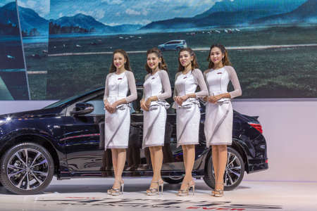 Bangkok, Thailand - December 11, 2016 :  Toyota car  at Thailand International Motor Expo 2016 (MOTOR EXPO 2016) on December 11,2016 in Bangkok, Thailand.のeditorial素材