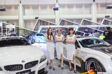 Bangkok, Thailand - December 11, 2016 :  Peugeot car  at Thailand International Motor Expo 2016 (MOTOR EXPO 2016) on December 11,2016 in Bangkok, Thailand.のeditorial素材