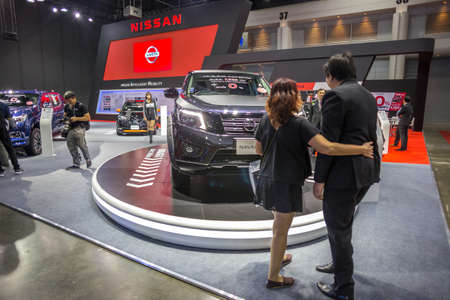 BANGKOK - JULY 5 : Modified car show show at Bangkok International Auto Salon 2017, the largest and most magnificent Modified Car and automobile accessories show in Bangkok, Thailand.のeditorial素材