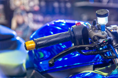 BANGKOK - JULY 5 : Modified motorcycle show at Bangkok International Auto Salon 2017, the largest and most magnificent Modified Car and automobile accessories show in Bangkok, Thailand.のeditorial素材