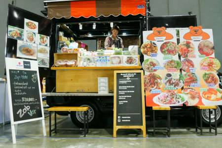 BANGKOK - JULY 4 : Modified car show at Bangkok International Auto Salon 2018, the largest and most magnificent Modified Car and automobile accessories show in Bangkok, Thailand.のeditorial素材