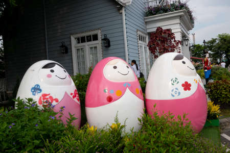 Bangkok, Thailand - October 7, 2018: People visit and dine at chocolate ville park and restaurant in Bangkok,Thailand.The chocolate ville park and restaurant opened in 2012のeditorial素材