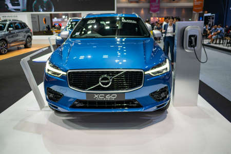 Bangkok, Thailand - November 30, 2018 :  Volvo XC60 car  at Thailand International Motor Expo 2018...