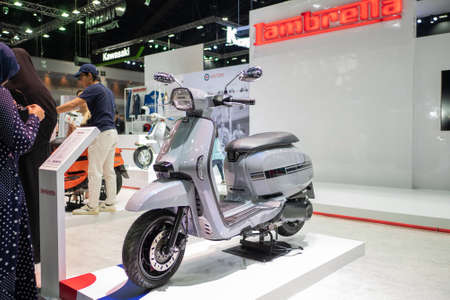 Bangkok, Thailand - November 30, 2018 :  Lambretta Motorcycle at Thailand International Motor Expo...