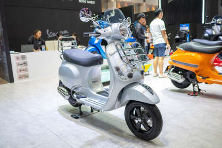 Bangkok, Thailand - November 30, 2018 :  Vespa motorcycle and accessory at Thailand International...
