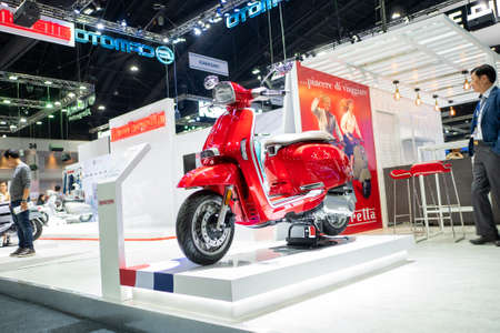 Bangkok, Thailand - November 30, 2018 :  Lambretta Motorcycle at Thailand International Motor Expo...