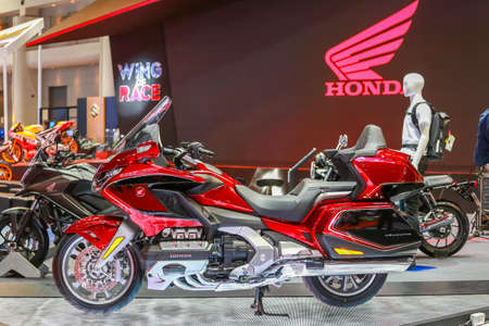 BANGKOK, THAILAND - Mar 26, 2019 : Honda Motorcycle present at The 40th Thailand International Motor...