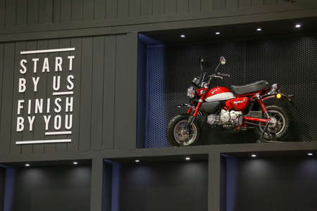 BANGKOK, THAILAND - Mar 26, 2019 : Monkey Motorcycle present at The 40th Thailand International Motor Show in IMPACT Muang Thong Thani Hall, Bangkok, Thailand.のeditorial素材