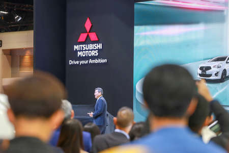 BANGKOK, THAILAND - Mar 26,2019 : MITSUBISHI car present at The 40th Thailand International Motor...