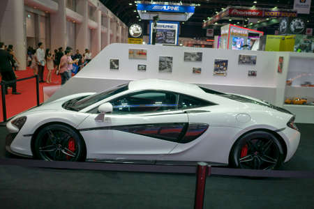 BANGKOK, THAILAND - Mar 28,2019 : Mclaren car present at The 40th Thailand International Motor Show...