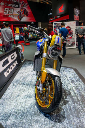 BANGKOK, THAILAND - Mar 28, 2019 : Close up Honda Event booth at The 40th Thailand International...