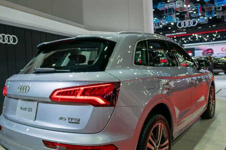 BANGKOK, THAILAND - Mar 28,2019 : Misibishi Triron car present at The 40th Thailand International Motor Show in IMPACT Muang Thong Thani Hall, Bangkok, Thailand.のeditorial素材