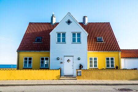 Typical denmark design of a house, Hirtshalsの写真素材