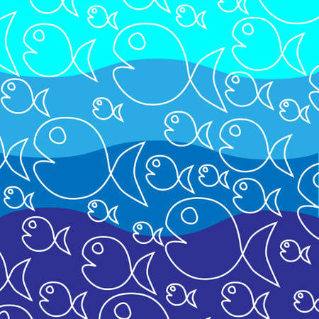 Fish wallpaperのイラスト素材
