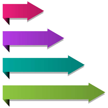 Paper arrowsのイラスト素材