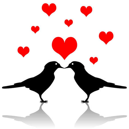 Bird loveのイラスト素材