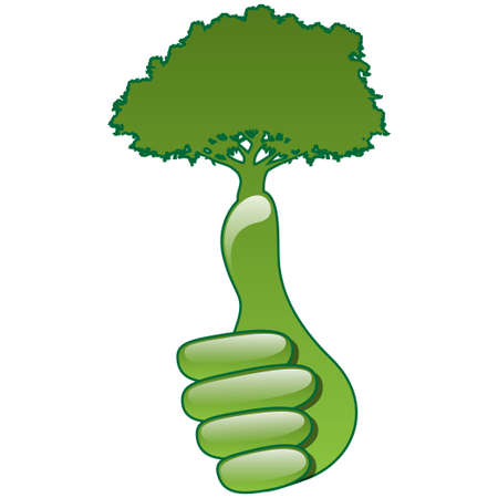 Eco handのイラスト素材