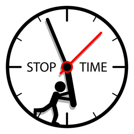 Stop timeのイラスト素材