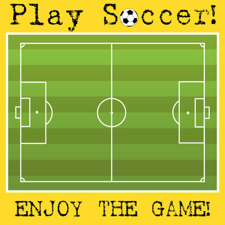 Soccer fieldのイラスト素材