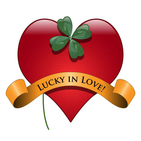 Lucky in loveのイラスト素材