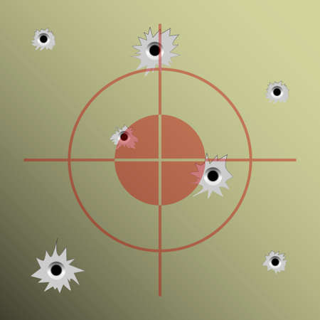 Bullet holesのイラスト素材