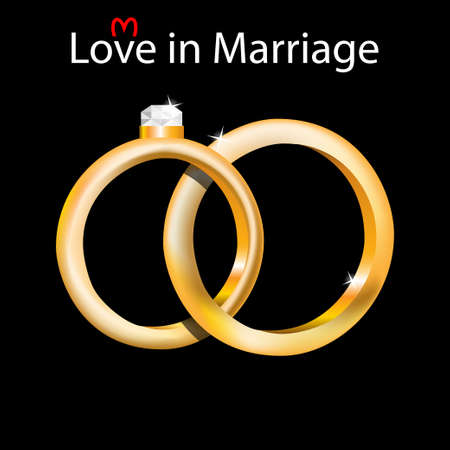 Wedding ringsのイラスト素材