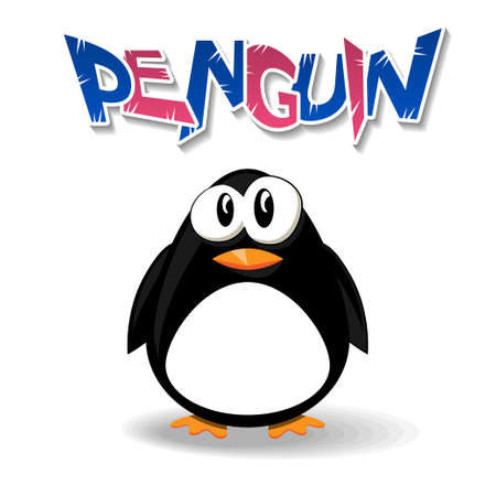 Penguin cartoonのイラスト素材