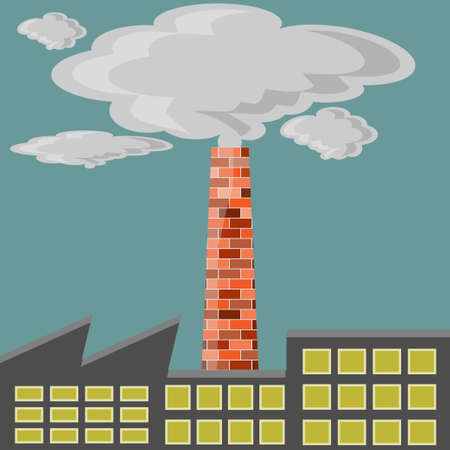 Factory polluterのイラスト素材