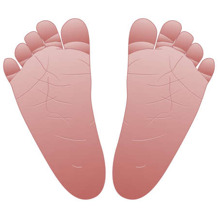 Baby feetのイラスト素材