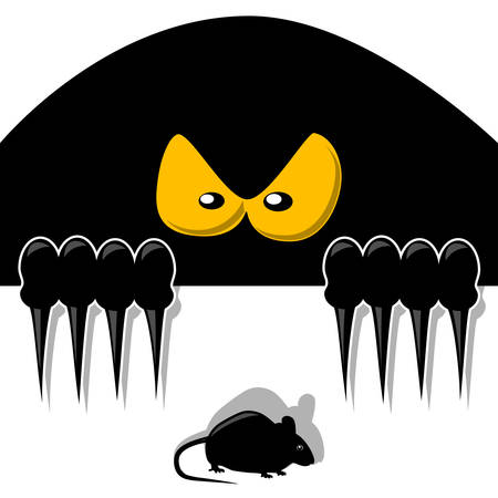 Ambush-The attacker and the victimのイラスト素材