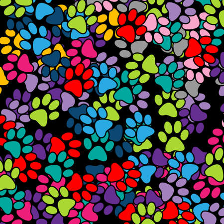 Paw Print-backgroundのイラスト素材