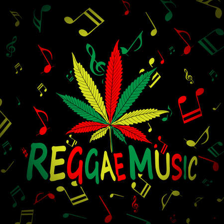 Reggae Music-Cannabisの写真素材