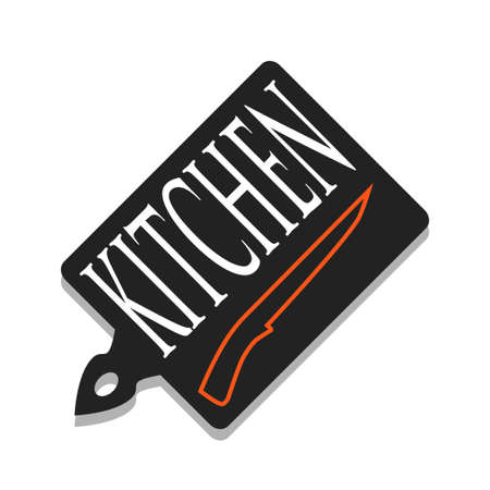 A cutting board and knifeのイラスト素材