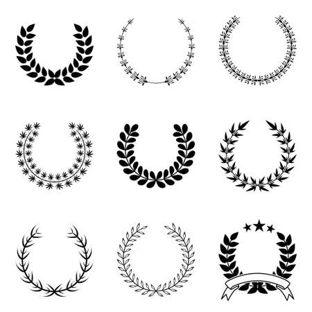 Wreaths Vector Collectionのイラスト素材