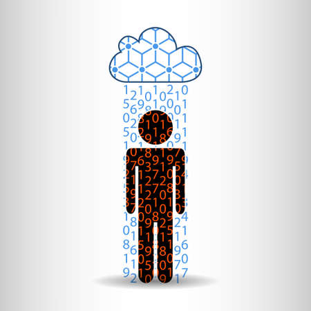 Rain information manのイラスト素材