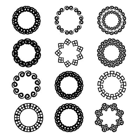 Decorative wreath design.のイラスト素材