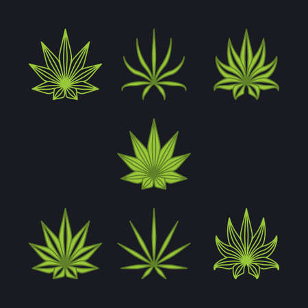 Cannabis as a collectionのイラスト素材