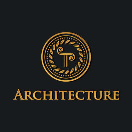 Pillar symbol of architecture vector illustrationのイラスト素材