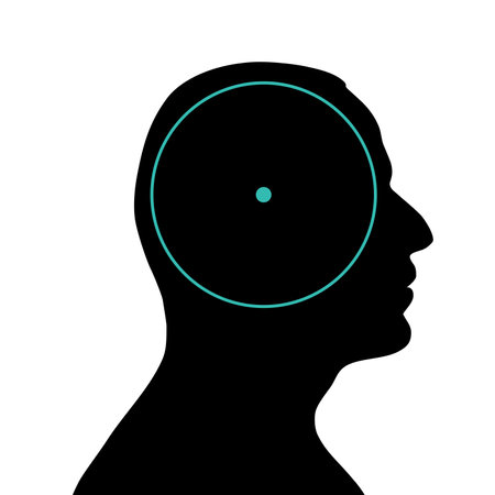 Balance of consciousness. Illustration of the balance of consciousness as a symbol of the spiritual stateのイラスト素材