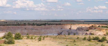 Sand mound from the quarry, artificial desert