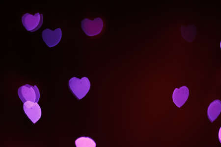 Boke Lovers of the heart on a black backgroundの写真素材