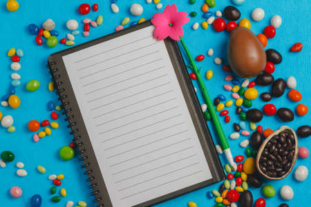 Chocolate easter eggsの写真素材