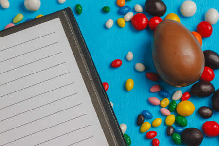 Chocolate easter eggsの写真素材