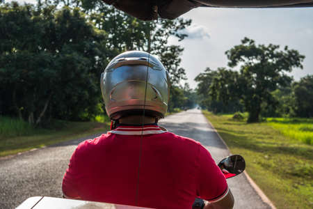Tuk-Tuk driver, Cambodiaの写真素材