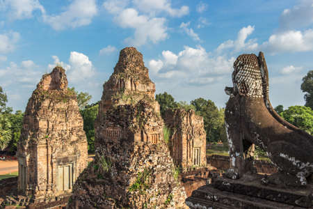 Pre Rup temple lion, Siem Reap, Cambodiaの写真素材