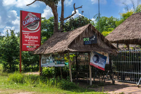 ANGKOR, CAMBODIA - OCTOBER 19, 2016: Cambodian eco cafeのeditorial素材