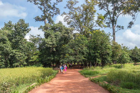 Road to Banteay Srei Temple.のeditorial素材